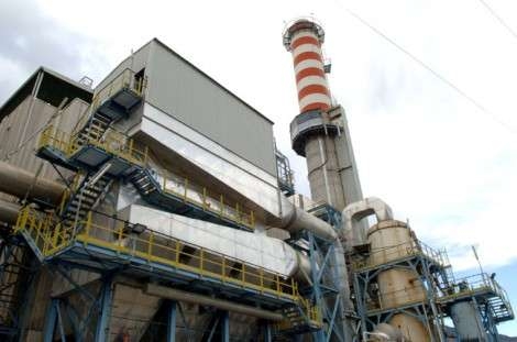 Una centrale a biomasse