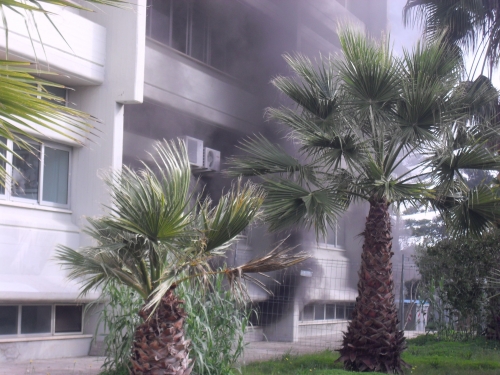 Incendio alla scuola Psico-Pedagogico Comi di Tricase