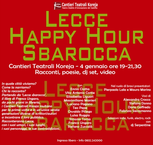 "Lecce sbarocca" ai Cantieri Teatrali Koreja