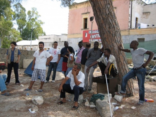 Immigrati alla Massseria Boncuri