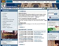 Nuovo sito web per la Città di Lecce.